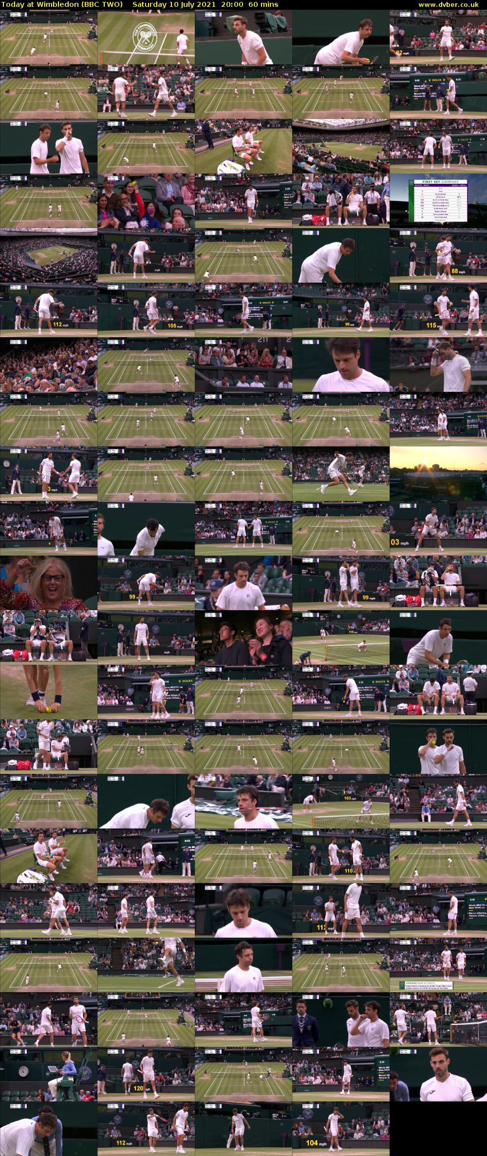 Today at Wimbledon (BBC TWO) Saturday 10 July 2021 20:00 - 21:00