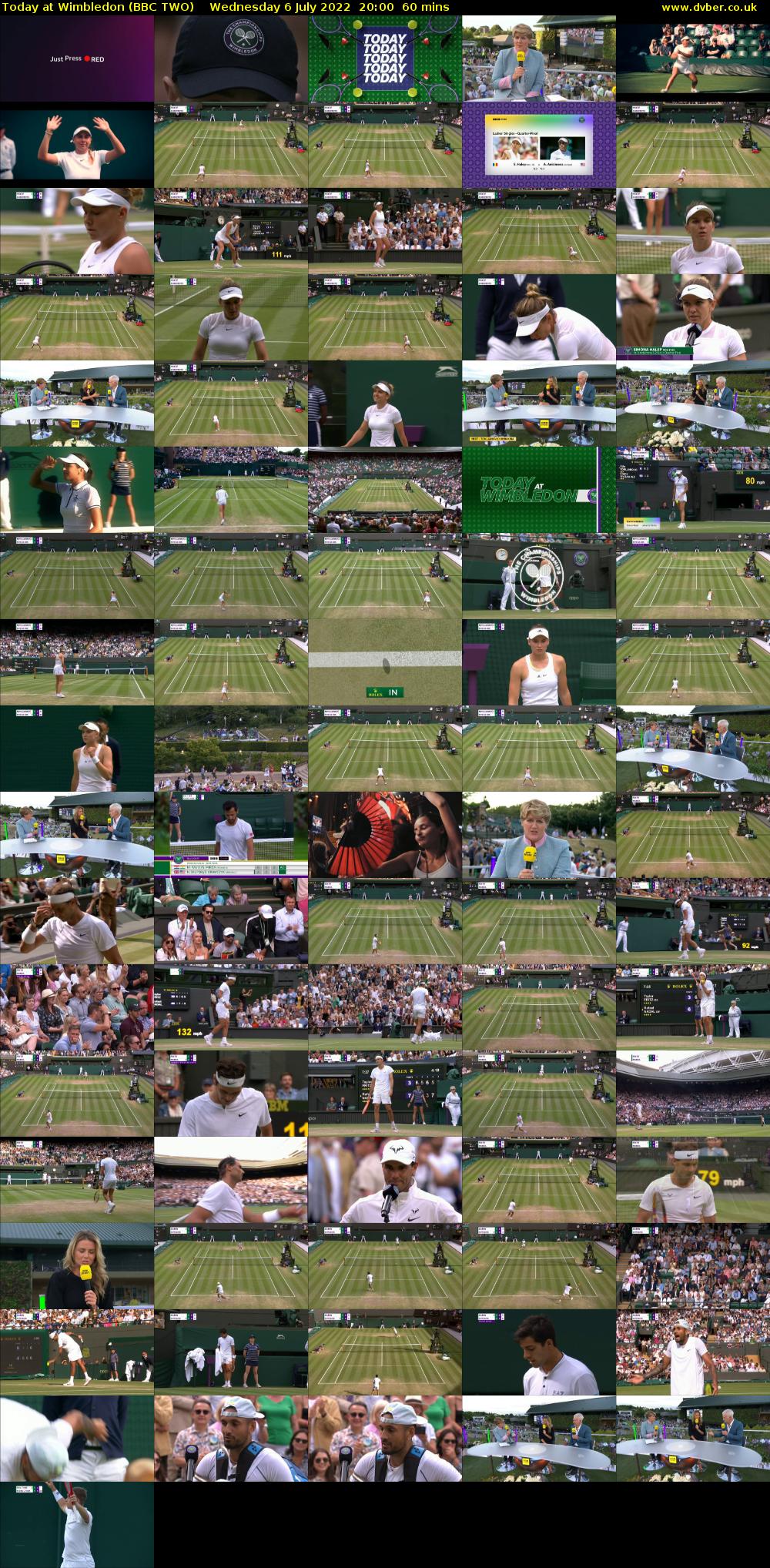 Today at Wimbledon (BBC TWO) Wednesday 6 July 2022 20:00 - 21:00