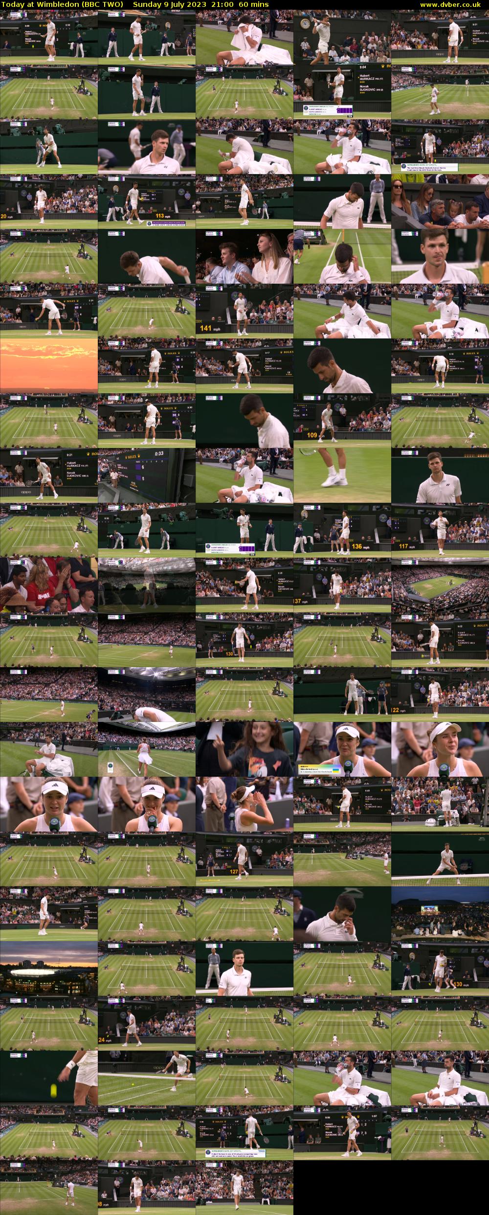Today at Wimbledon (BBC TWO) Sunday 9 July 2023 21:00 - 22:00