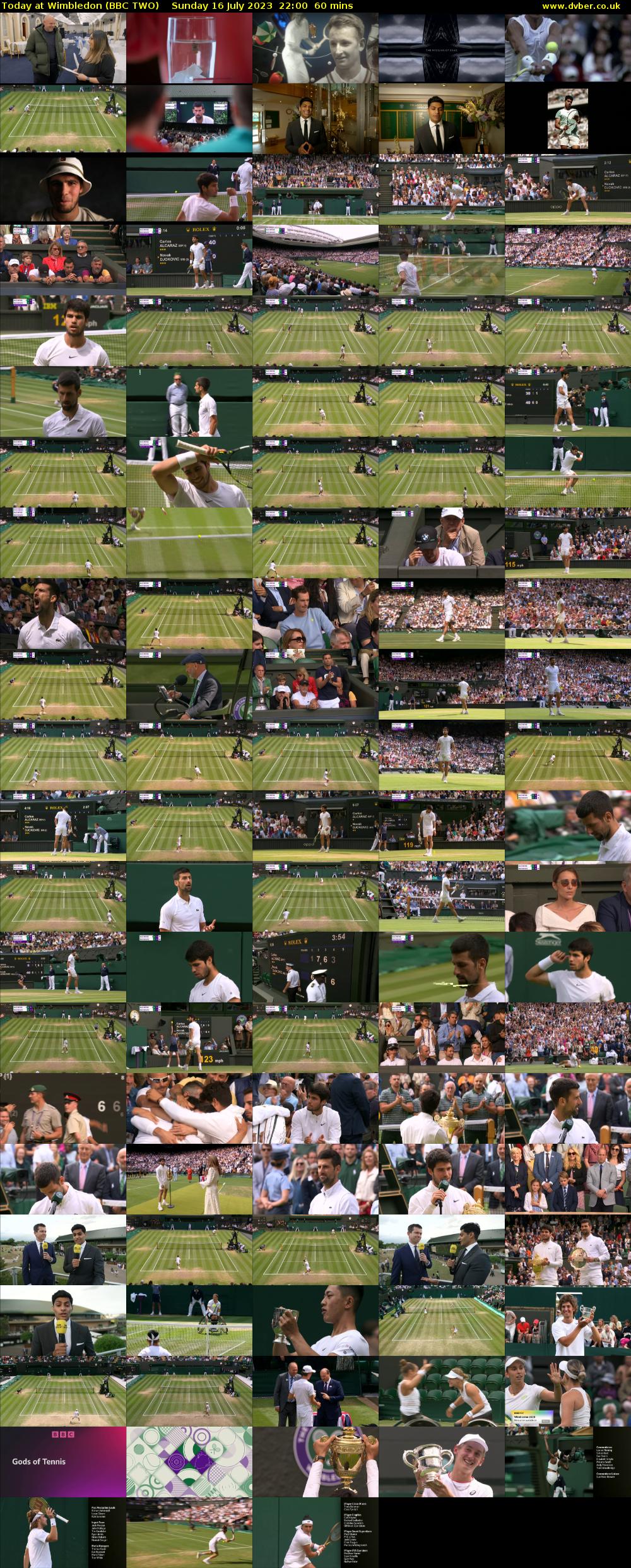 Today at Wimbledon (BBC TWO) Sunday 16 July 2023 22:00 - 23:00