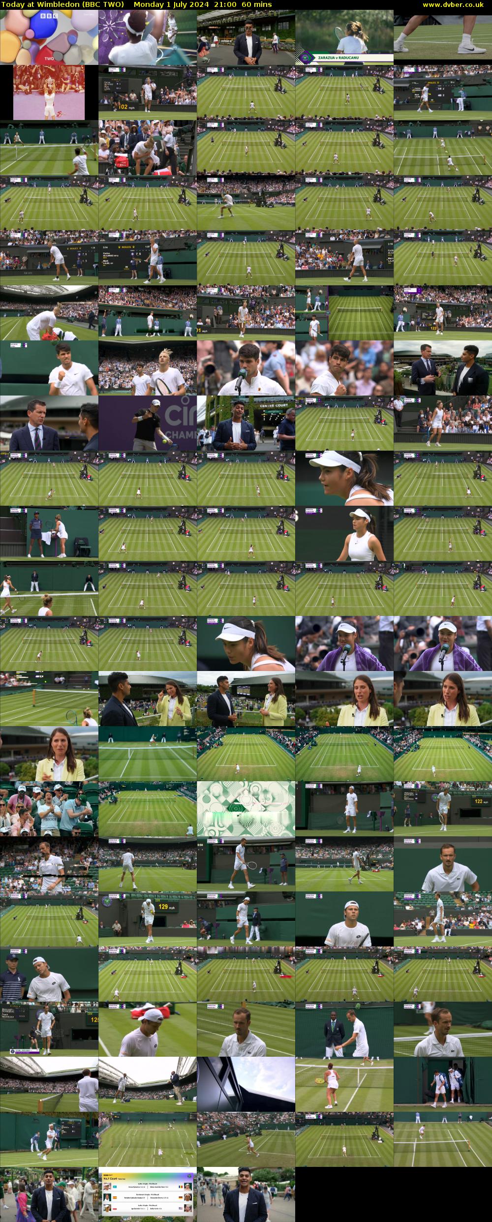 Today at Wimbledon (BBC TWO) Monday 1 July 2024 21:00 - 22:00