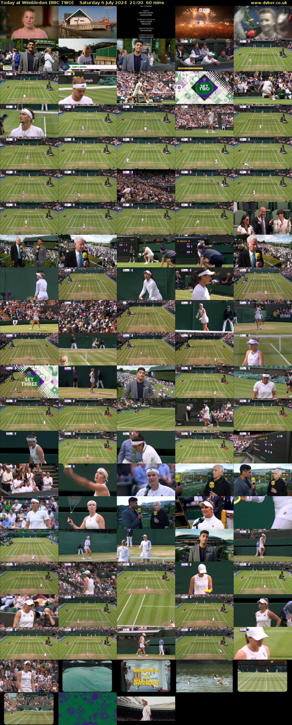Today at Wimbledon (BBC TWO) Saturday 6 July 2024 21:00 - 22:00