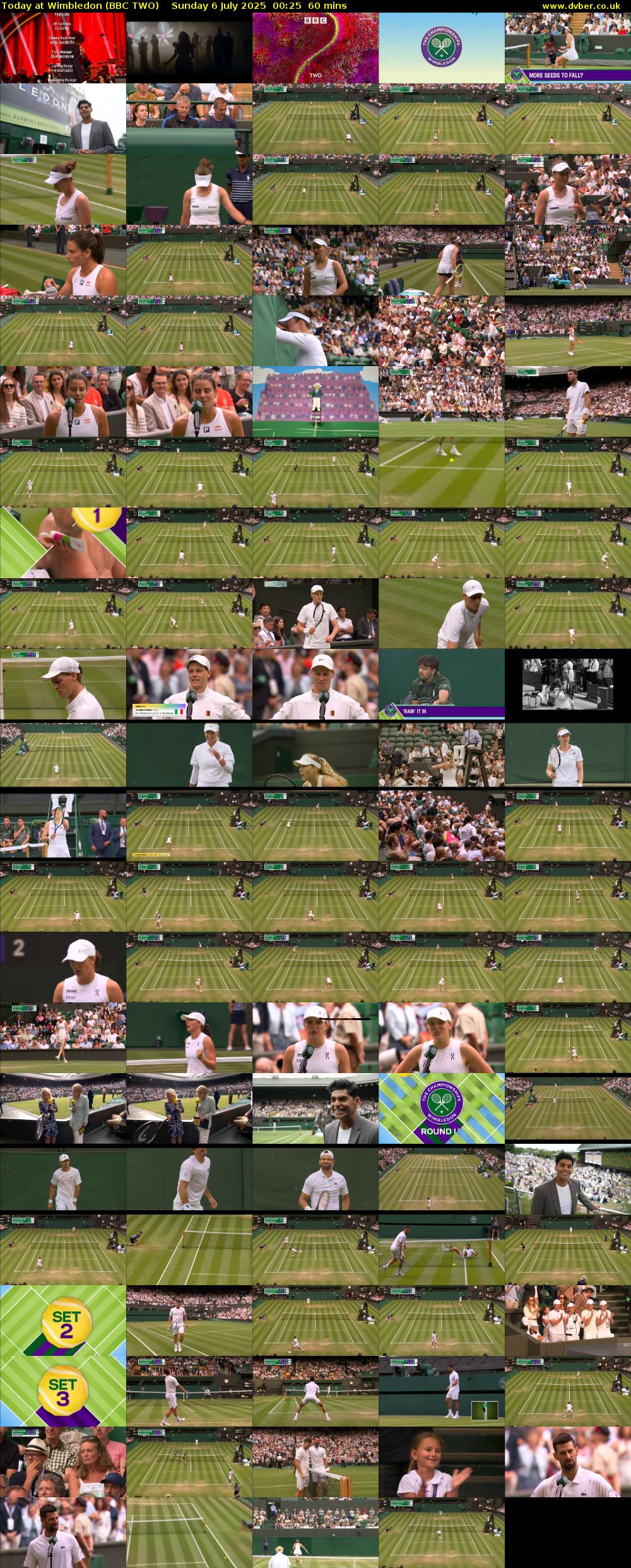 Today at Wimbledon (BBC TWO) Sunday 6 July 2025 00:25 - 01:25