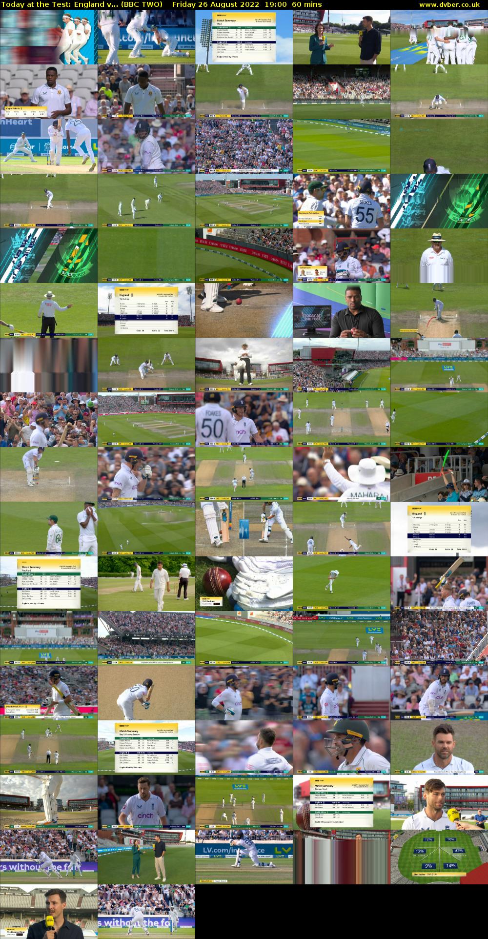 Today at the Test: England v... (BBC TWO) Friday 26 August 2022 19:00 - 20:00