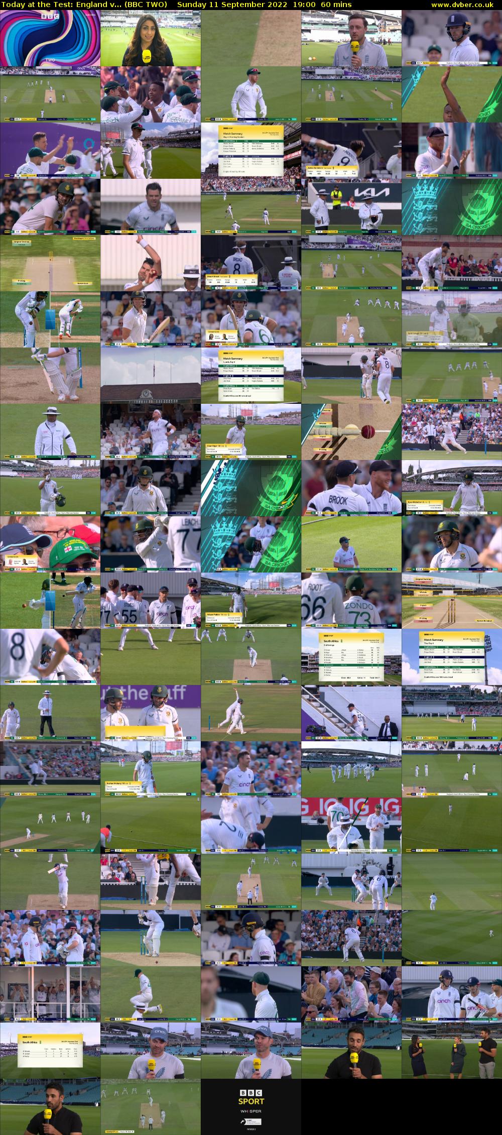 Today at the Test: England v... (BBC TWO) Sunday 11 September 2022 19:00 - 20:00