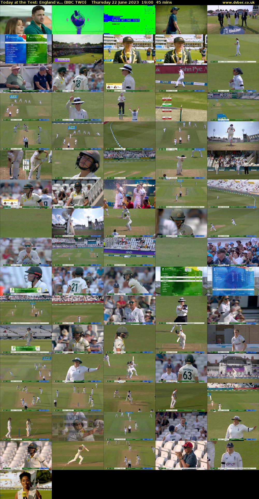 Today at the Test: England v... (BBC TWO) Thursday 22 June 2023 19:00 - 19:45