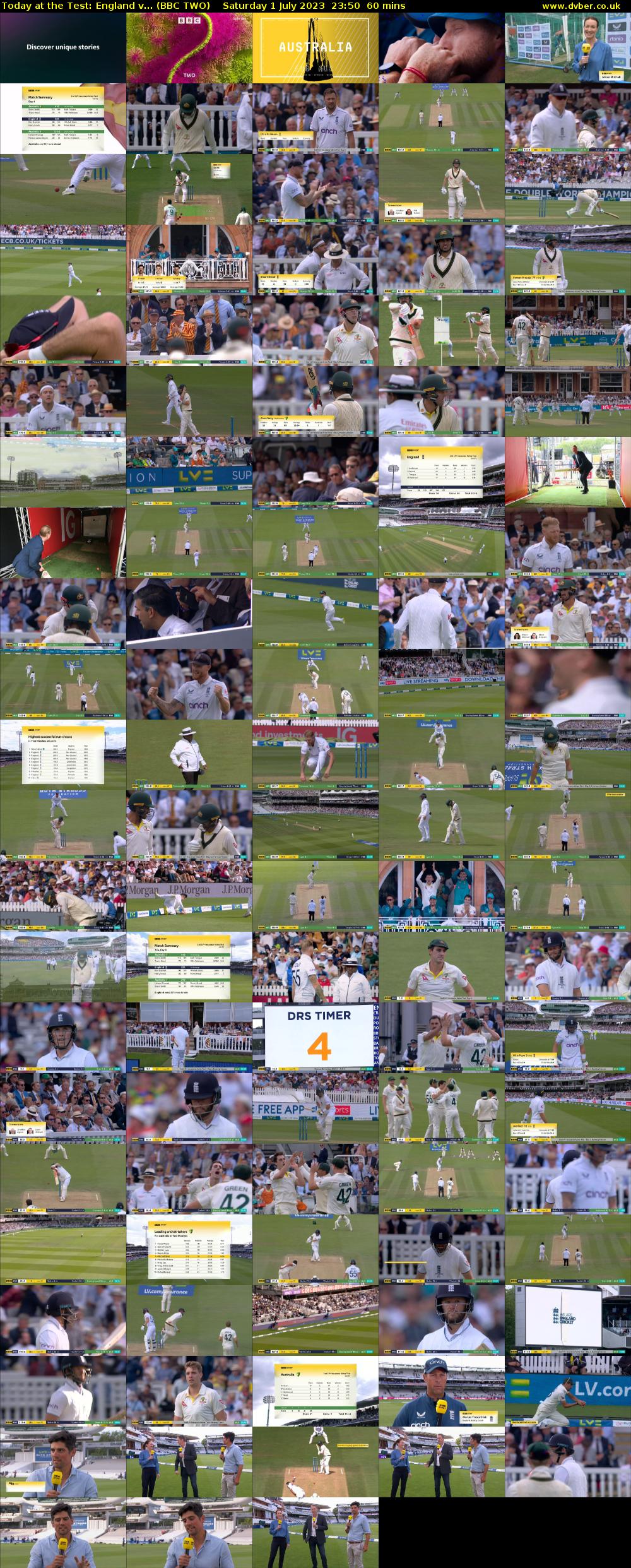 Today at the Test: England v... (BBC TWO) Saturday 1 July 2023 23:50 - 00:50