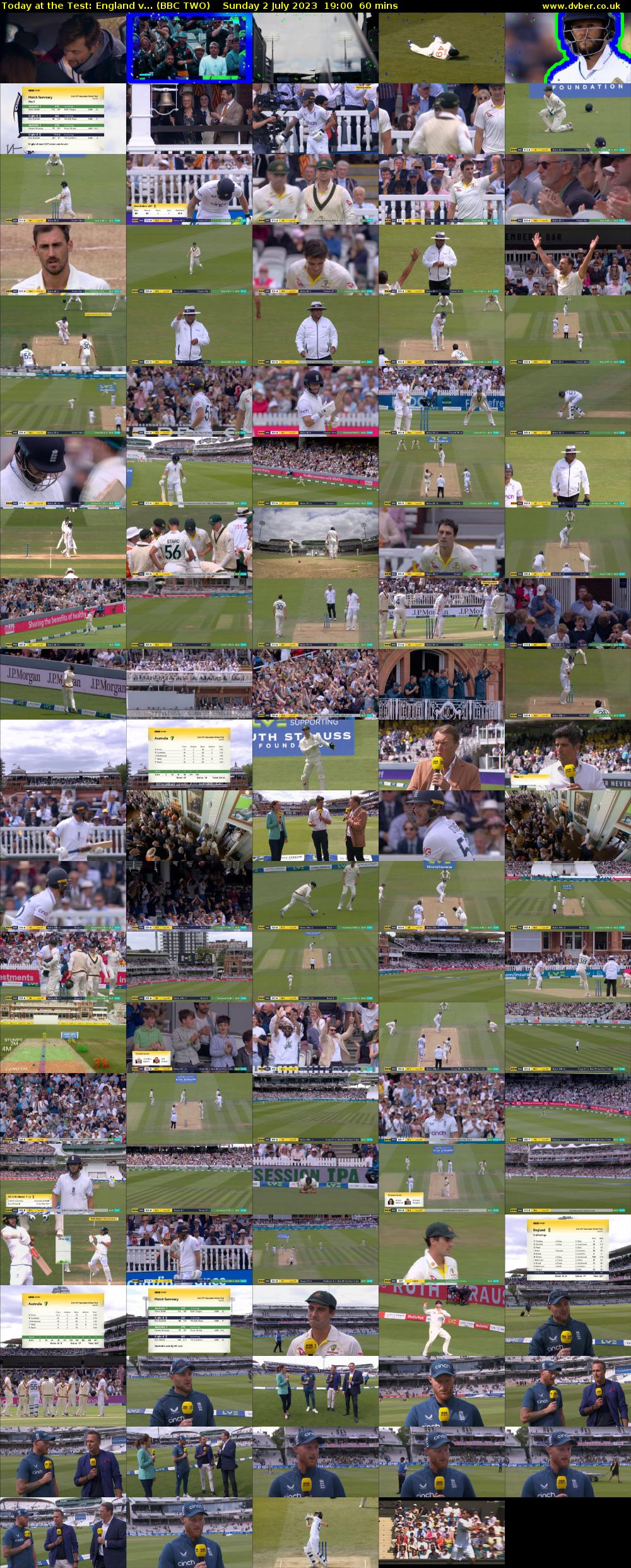 Today at the Test: England v... (BBC TWO) Sunday 2 July 2023 19:00 - 20:00