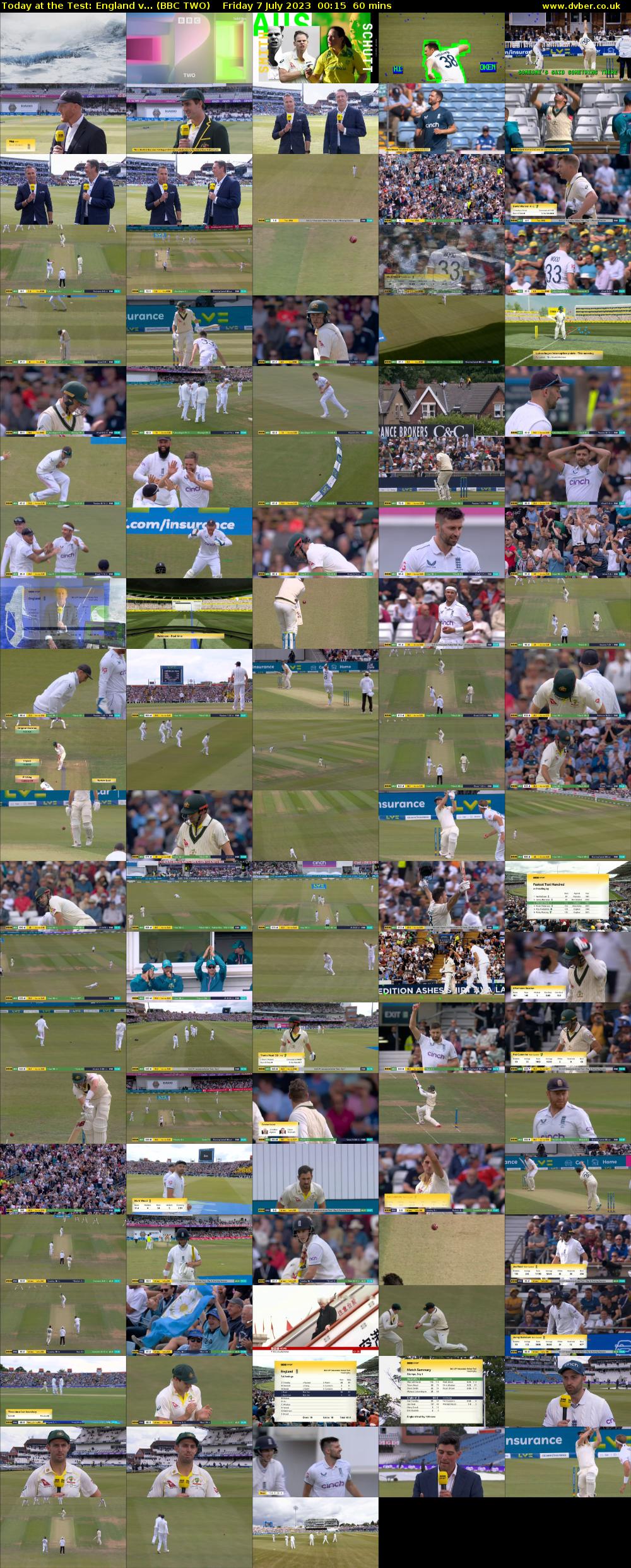 Today at the Test: England v... (BBC TWO) Friday 7 July 2023 00:15 - 01:15