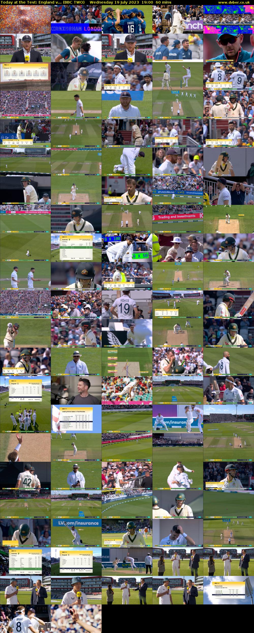 Today at the Test: England v... (BBC TWO) Wednesday 19 July 2023 19:00 - 20:00