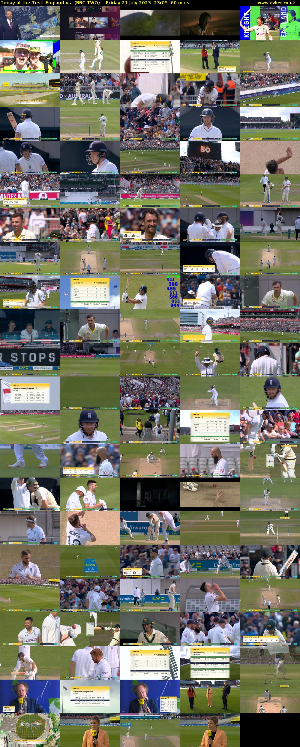 Today at the Test: England v... (BBC TWO) Friday 21 July 2023 23:05 - 00:05