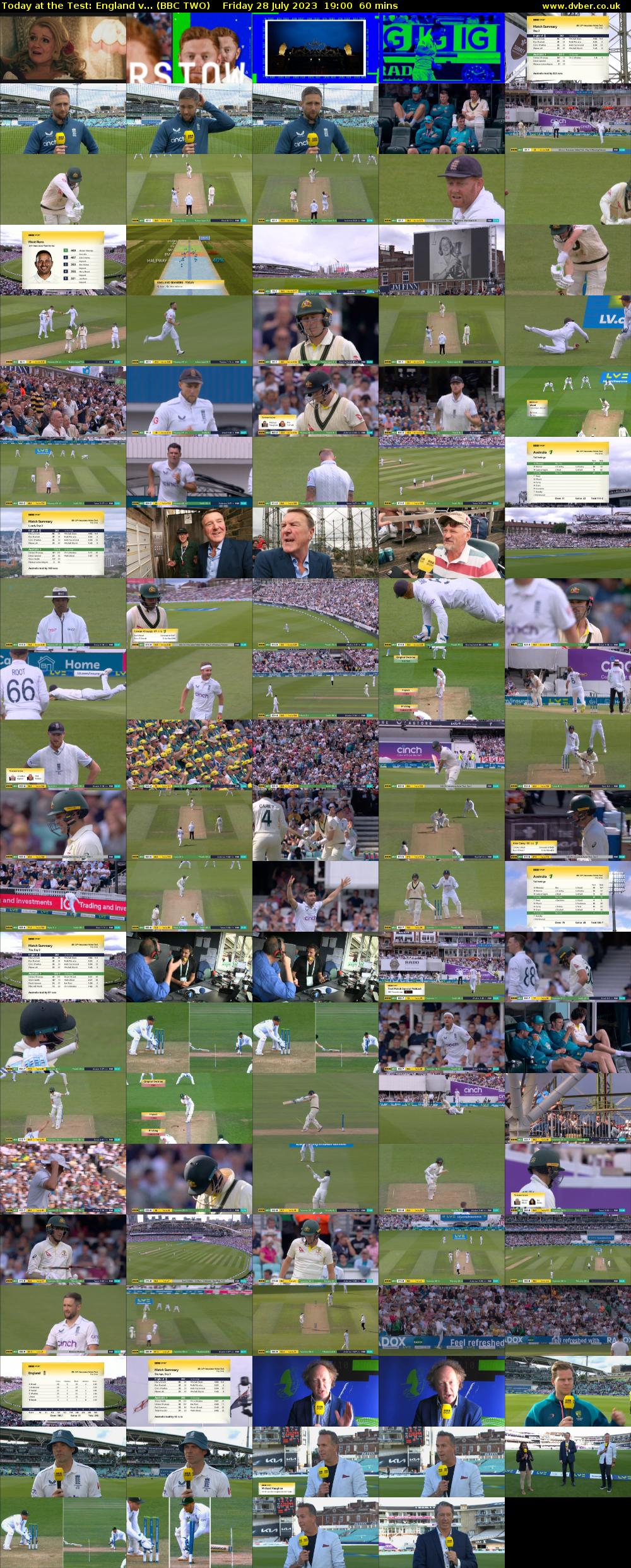 Today at the Test: England v... (BBC TWO) Friday 28 July 2023 19:00 - 20:00