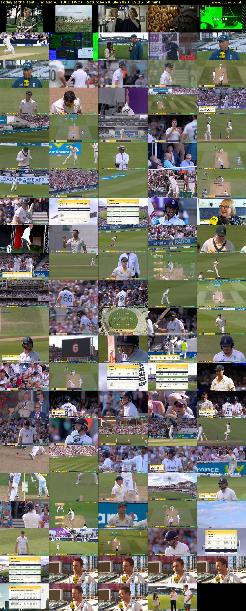 Today at the Test: England v... (BBC TWO) Saturday 29 July 2023 19:25 - 20:25