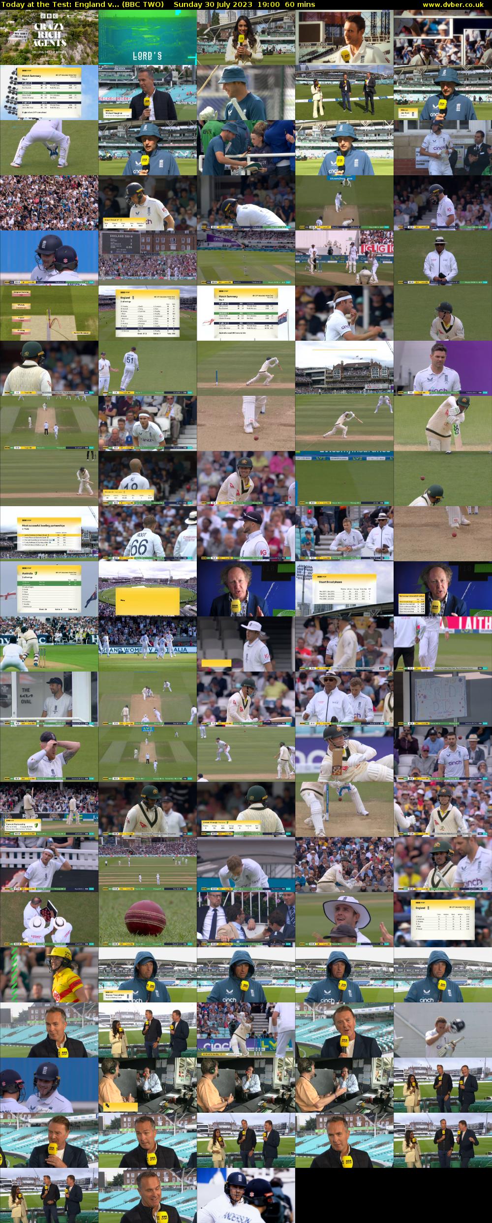 Today at the Test: England v... (BBC TWO) Sunday 30 July 2023 19:00 - 20:00