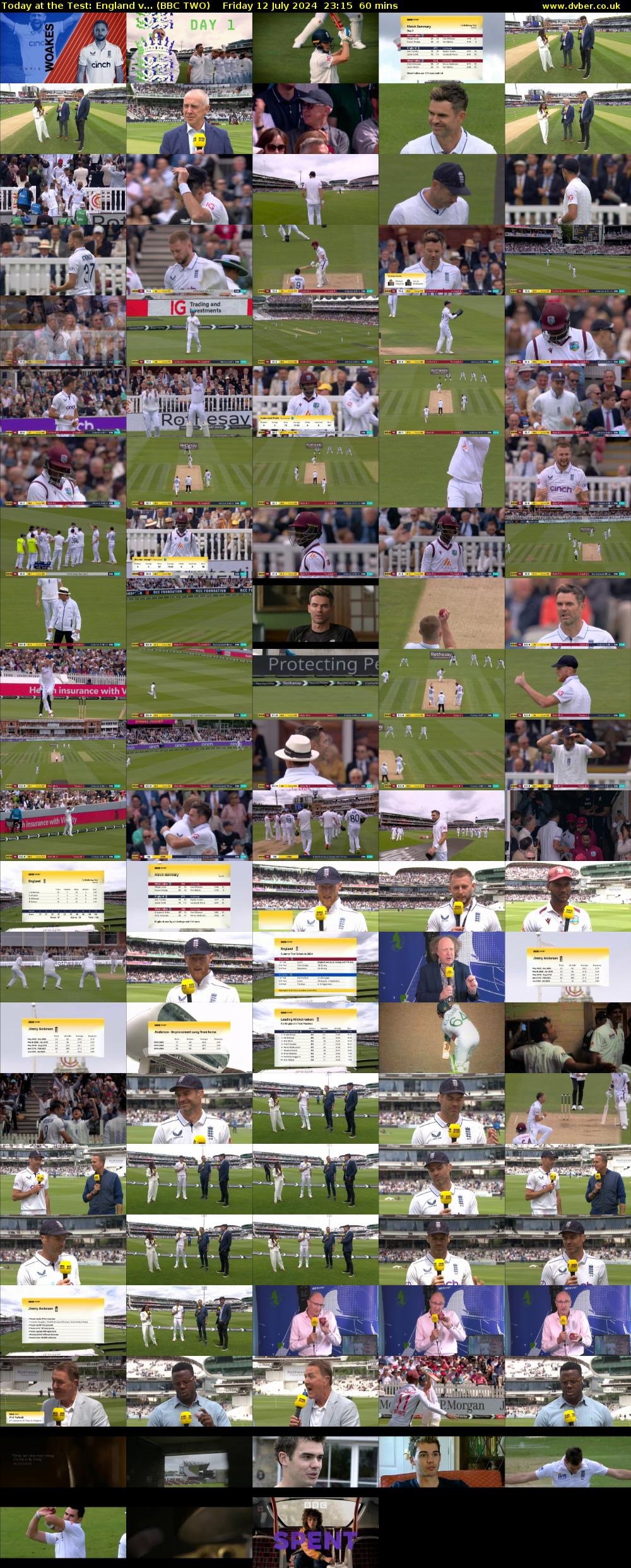 Today at the Test: England v... (BBC TWO) Friday 12 July 2024 23:15 - 00:15