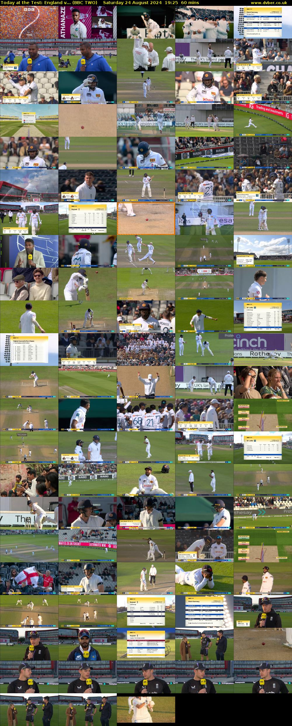 Today at the Test: England v... (BBC TWO) Saturday 24 August 2024 19:25 - 20:25