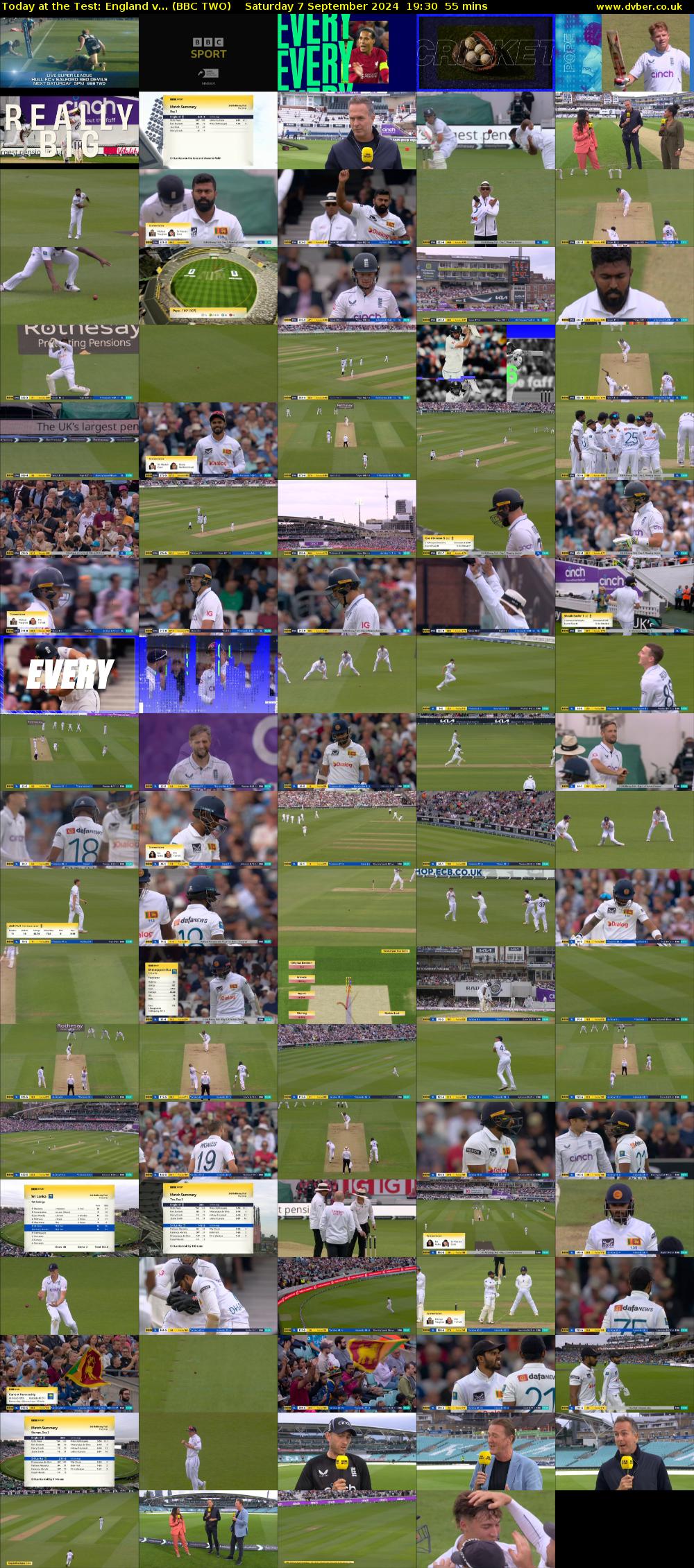 Today at the Test: England v... (BBC TWO) Saturday 7 September 2024 19:30 - 20:25