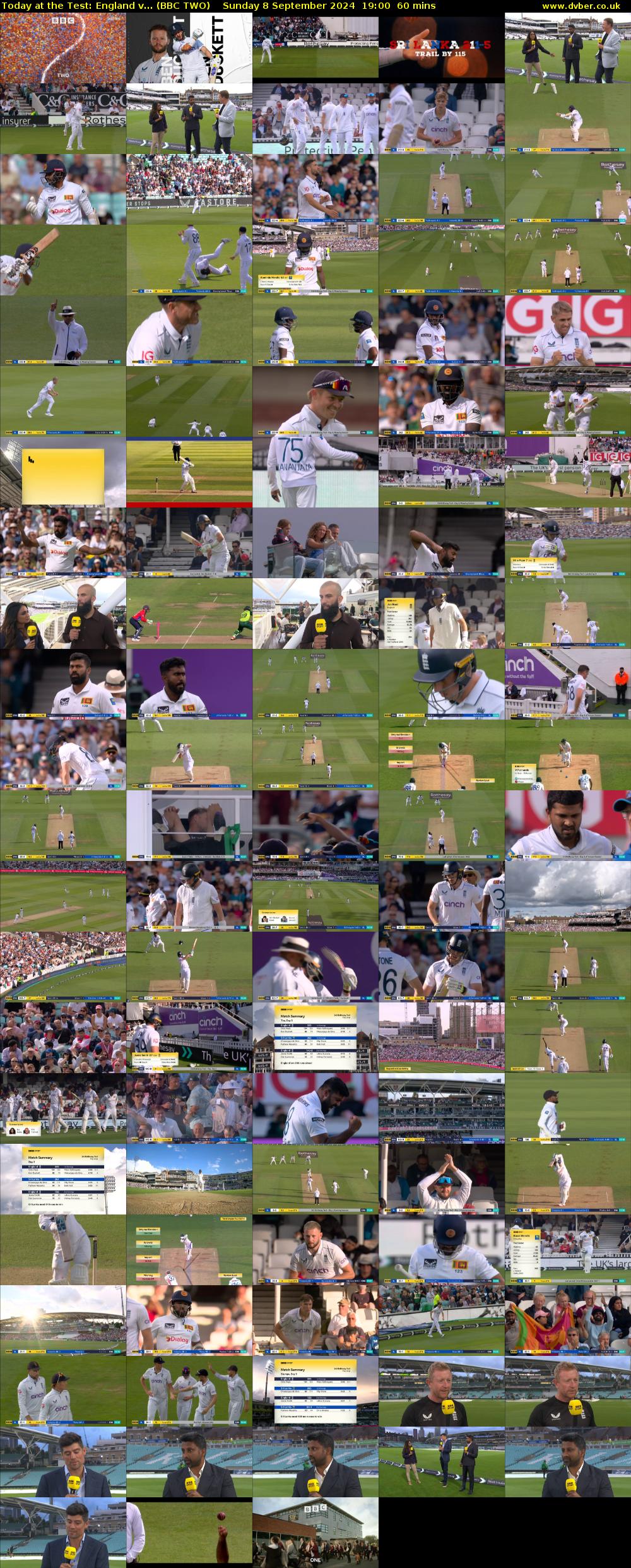 Today at the Test: England v... (BBC TWO) Sunday 8 September 2024 19:00 - 20:00