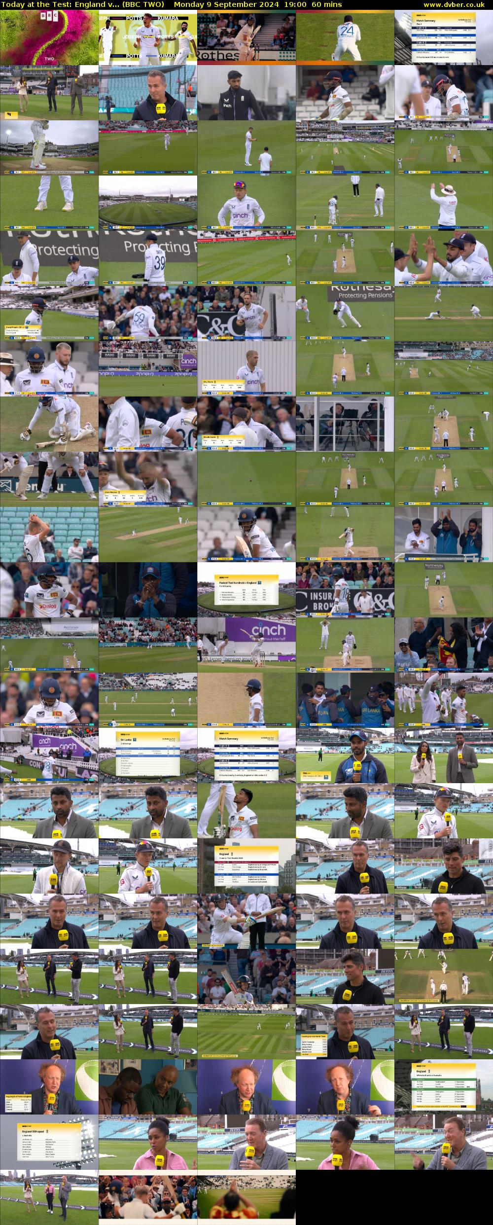 Today at the Test: England v... (BBC TWO) Monday 9 September 2024 19:00 - 20:00