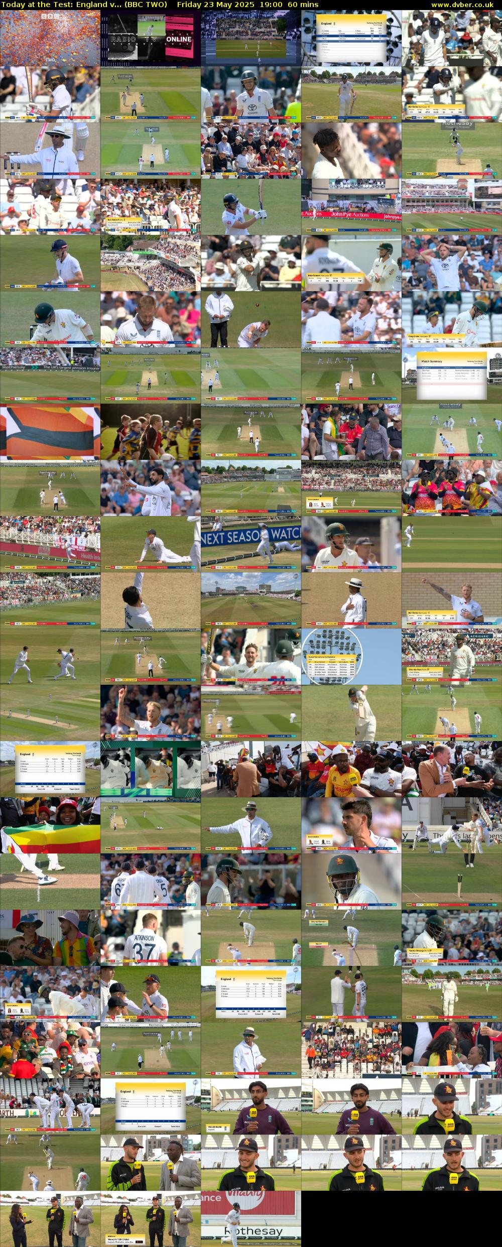 Today at the Test: England v... (BBC TWO) Friday 23 May 2025 19:00 - 20:00