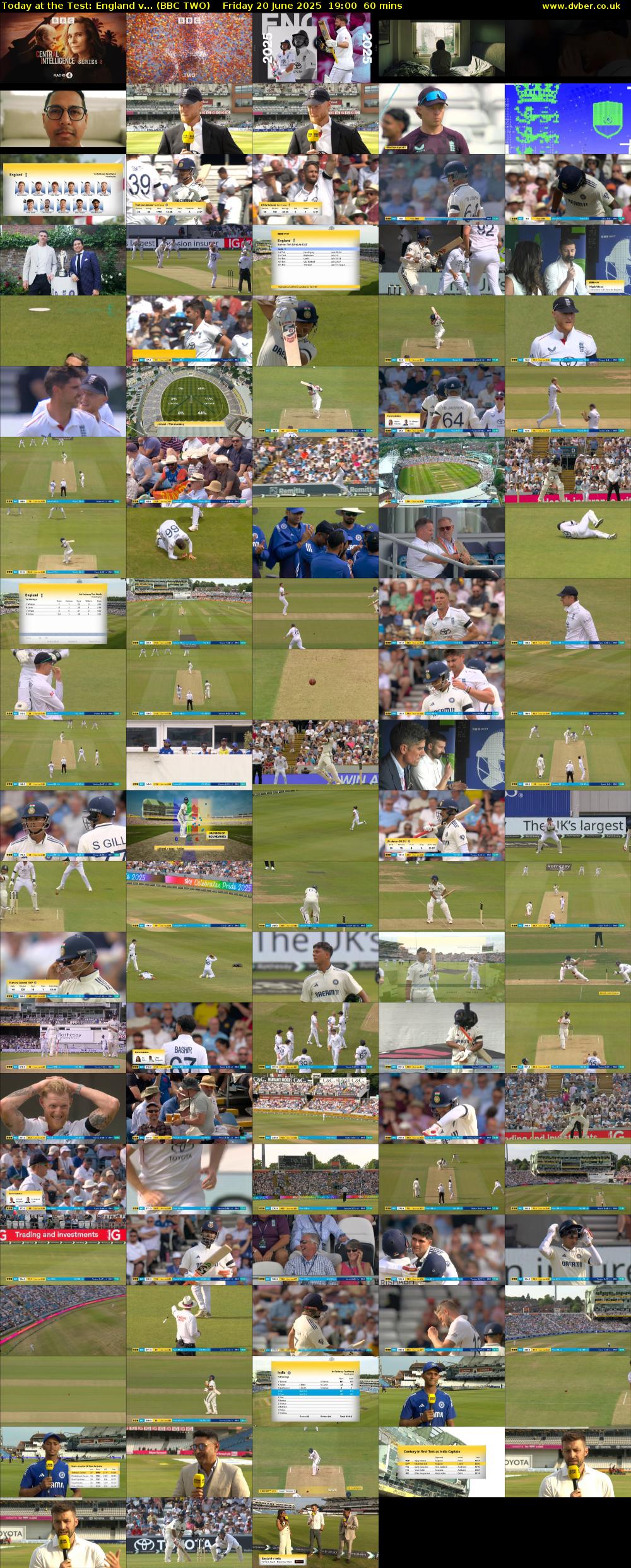 Today at the Test: England v... (BBC TWO) Friday 20 June 2025 19:00 - 20:00