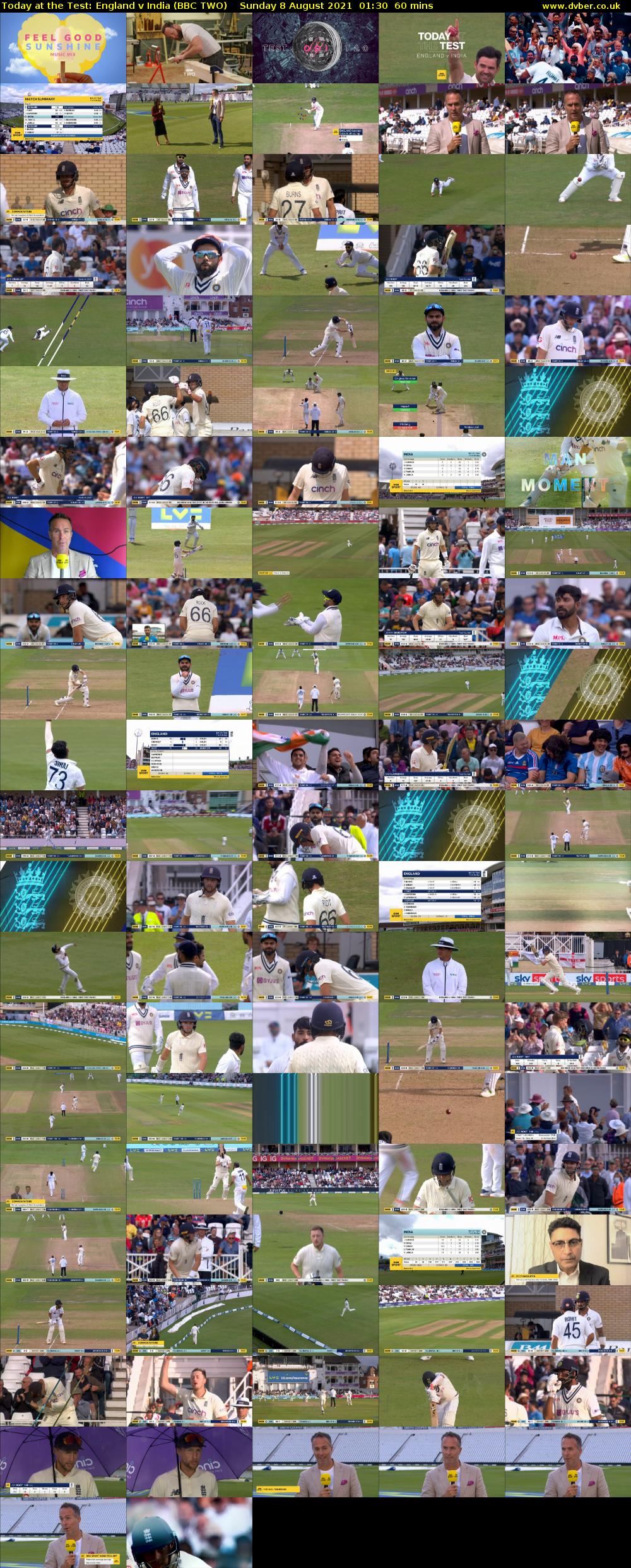 Today at the Test: England v India (BBC TWO) Sunday 8 August 2021 01:30 - 02:30