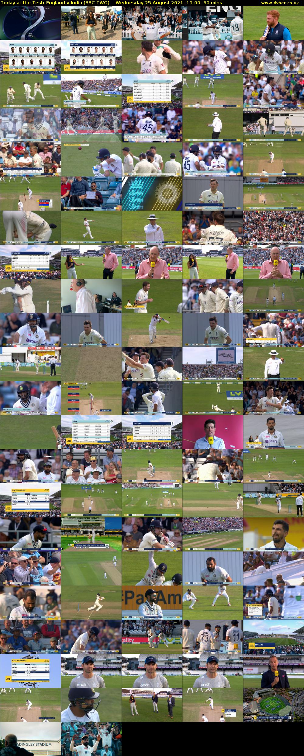 Today at the Test: England v India (BBC TWO) Wednesday 25 August 2021 19:00 - 20:00