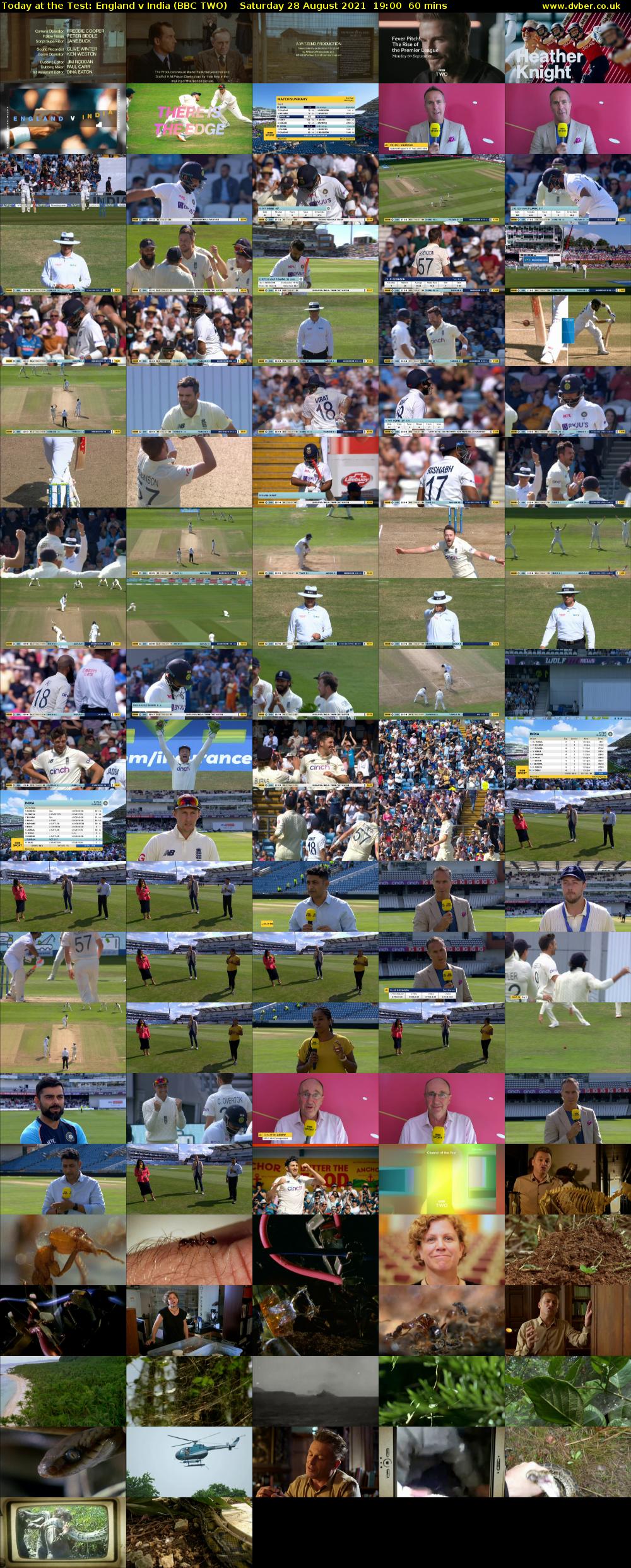 Today at the Test: England v India (BBC TWO) Saturday 28 August 2021 19:00 - 20:00