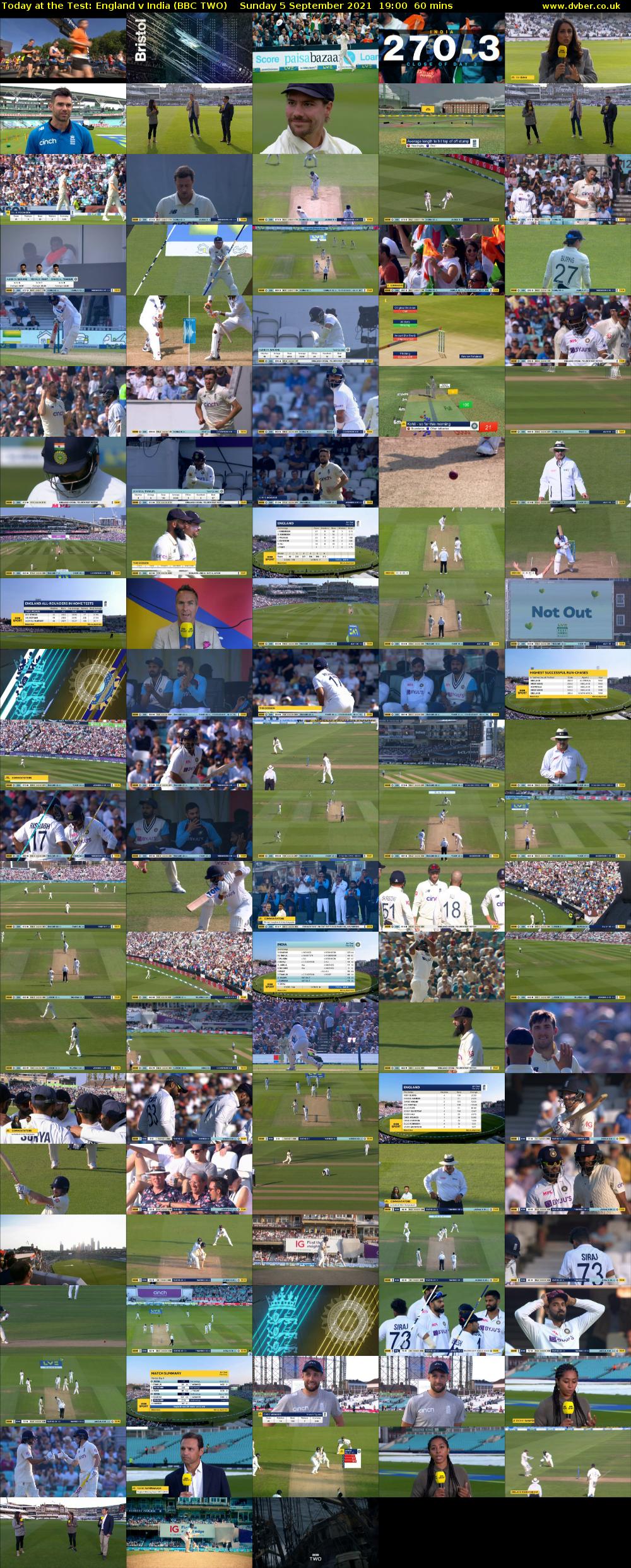 Today at the Test: England v India (BBC TWO) Sunday 5 September 2021 19:00 - 20:00