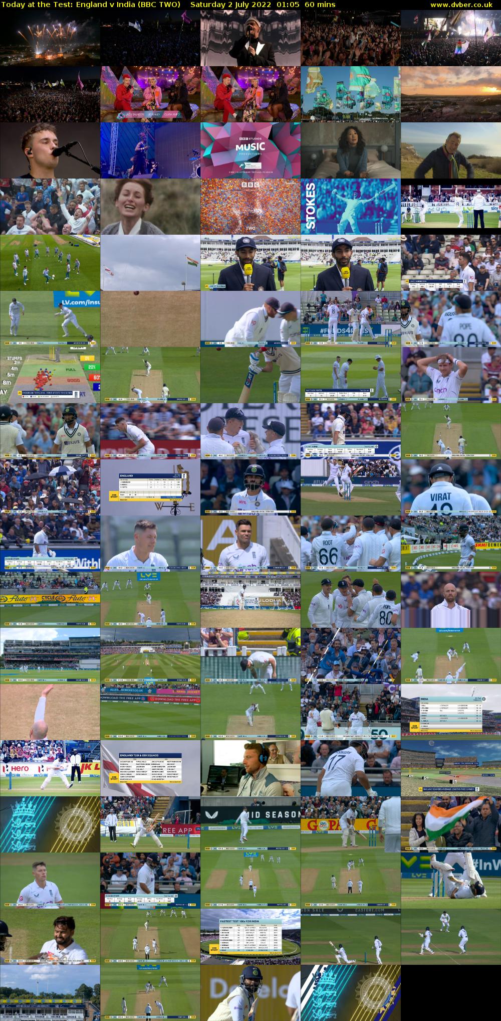 Today at the Test: England v India (BBC TWO) Saturday 2 July 2022 01:05 - 02:05