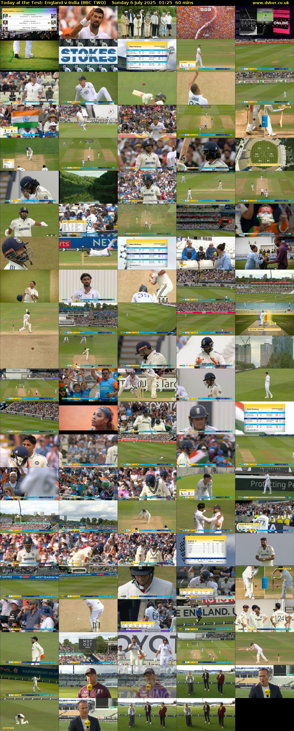 Today at the Test: England v India (BBC TWO) Sunday 6 July 2025 01:25 - 02:25