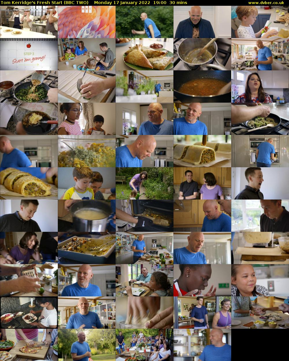 Tom Kerridge's Fresh Start (BBC TWO) Monday 17 January 2022 19:00 - 19:30