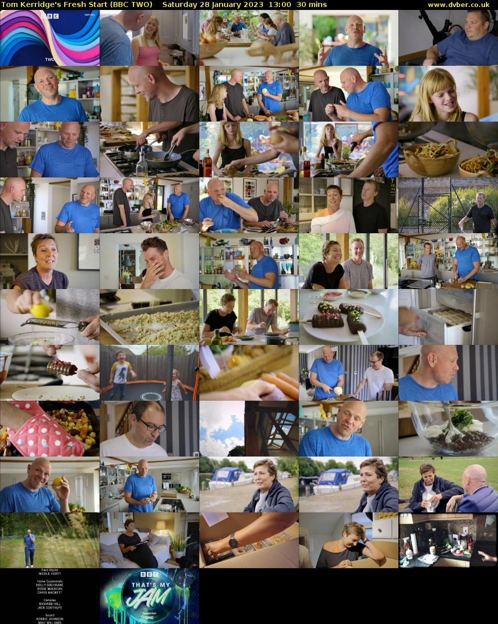 Tom Kerridge's Fresh Start (BBC TWO) Saturday 28 January 2023 13:00 - 13:30