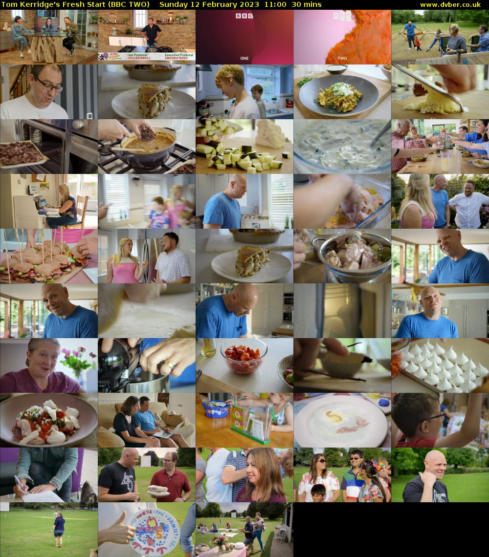 Tom Kerridge's Fresh Start (BBC TWO) Sunday 12 February 2023 11:00 - 11:30