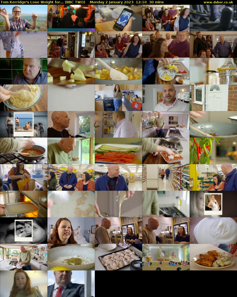 Tom Kerridge's Lose Weight for... (BBC TWO) Monday 2 January 2023 12:10 - 12:40
