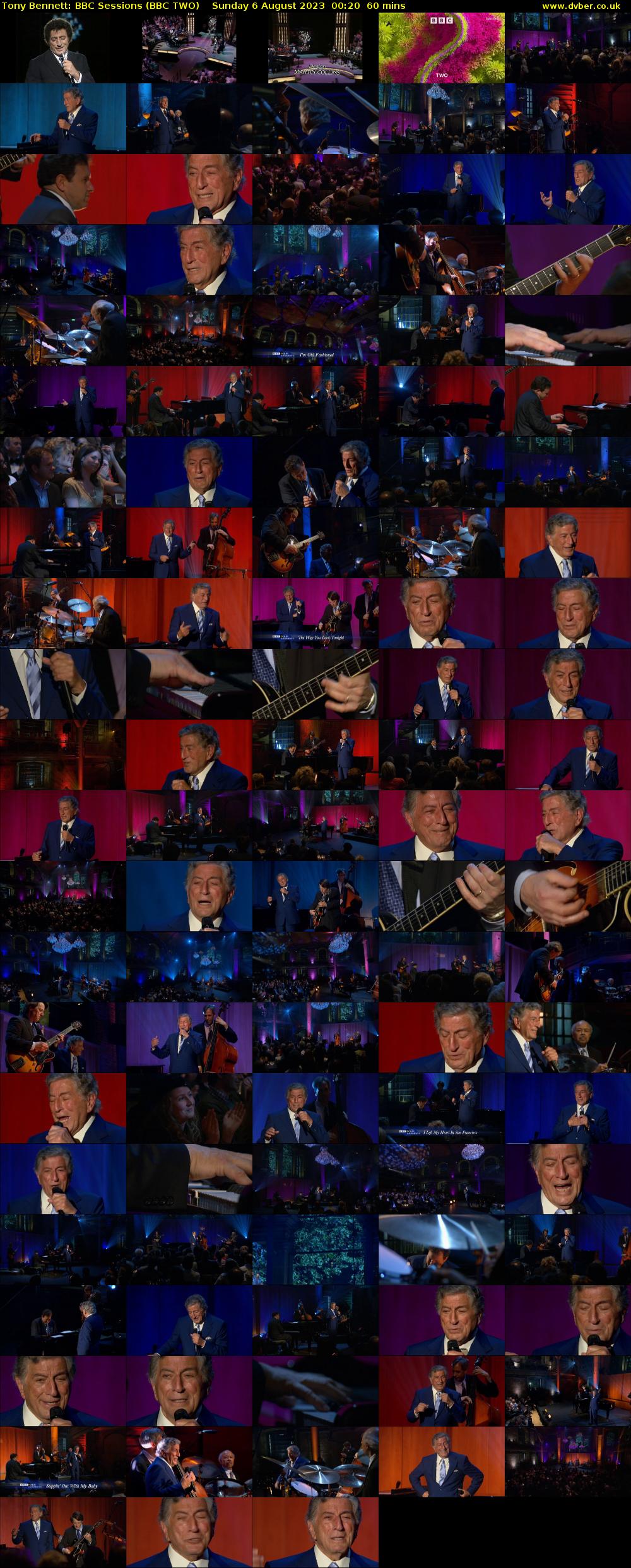 Tony Bennett: BBC Sessions (BBC TWO) Sunday 6 August 2023 00:20 - 01:20