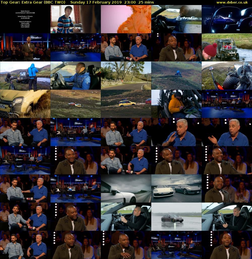 Top Gear: Extra Gear (BBC TWO) Sunday 17 February 2019 23:00 - 23:25