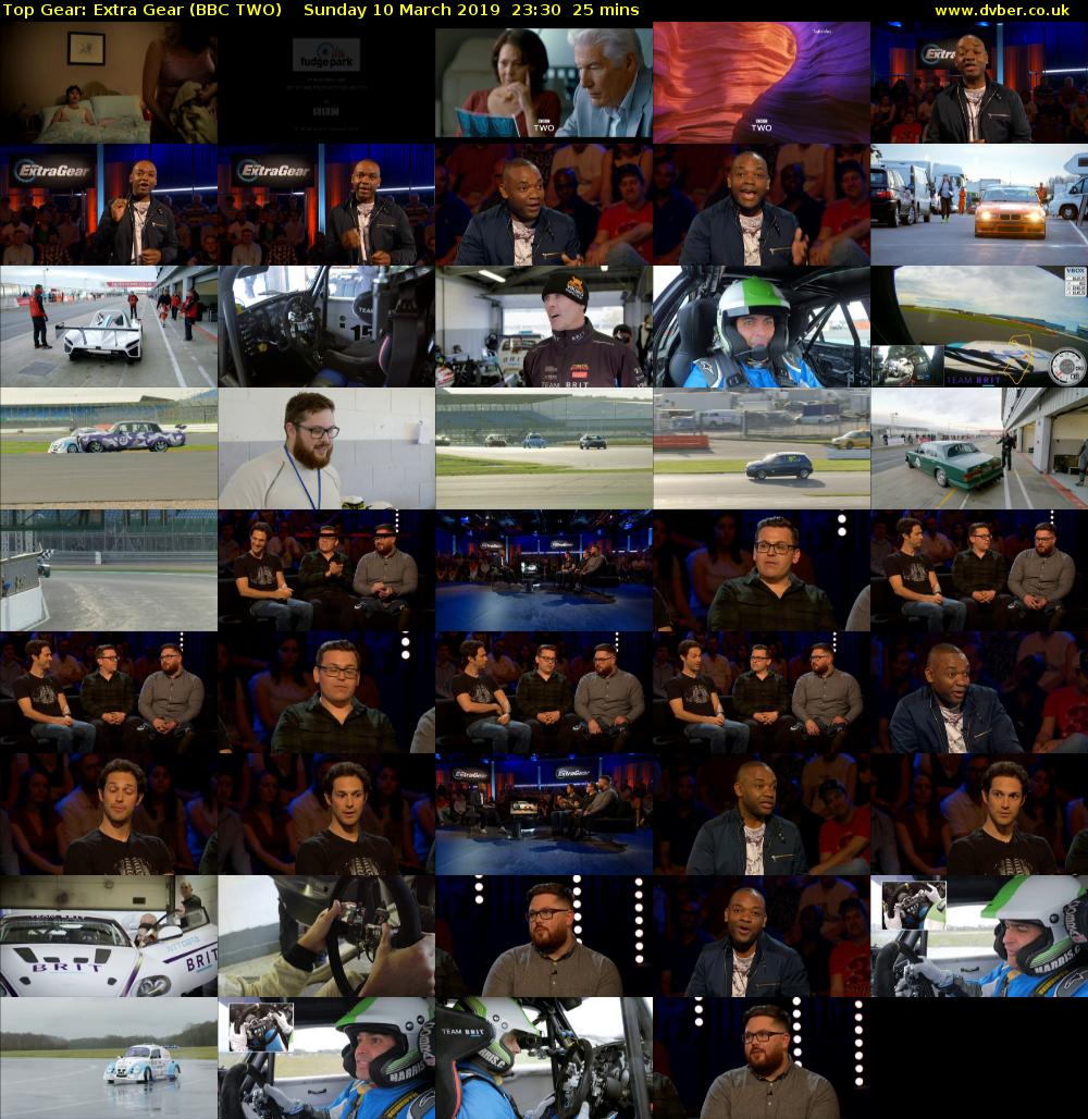 Top Gear: Extra Gear (BBC TWO) Sunday 10 March 2019 23:30 - 23:55