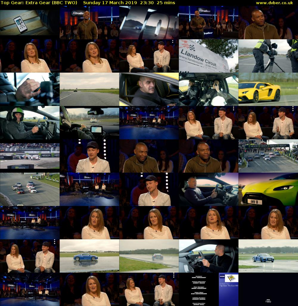 Top Gear: Extra Gear (BBC TWO) Sunday 17 March 2019 23:30 - 23:55