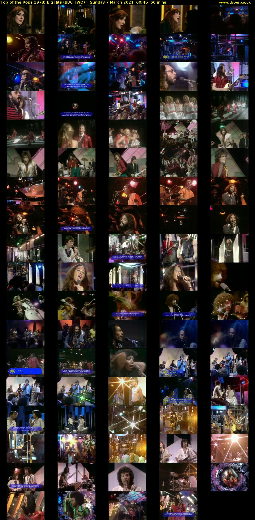 Top Of The Pops 1978: Big Hits (BBC TWO) Sunday 7 March 2021 00:45 - 01:45