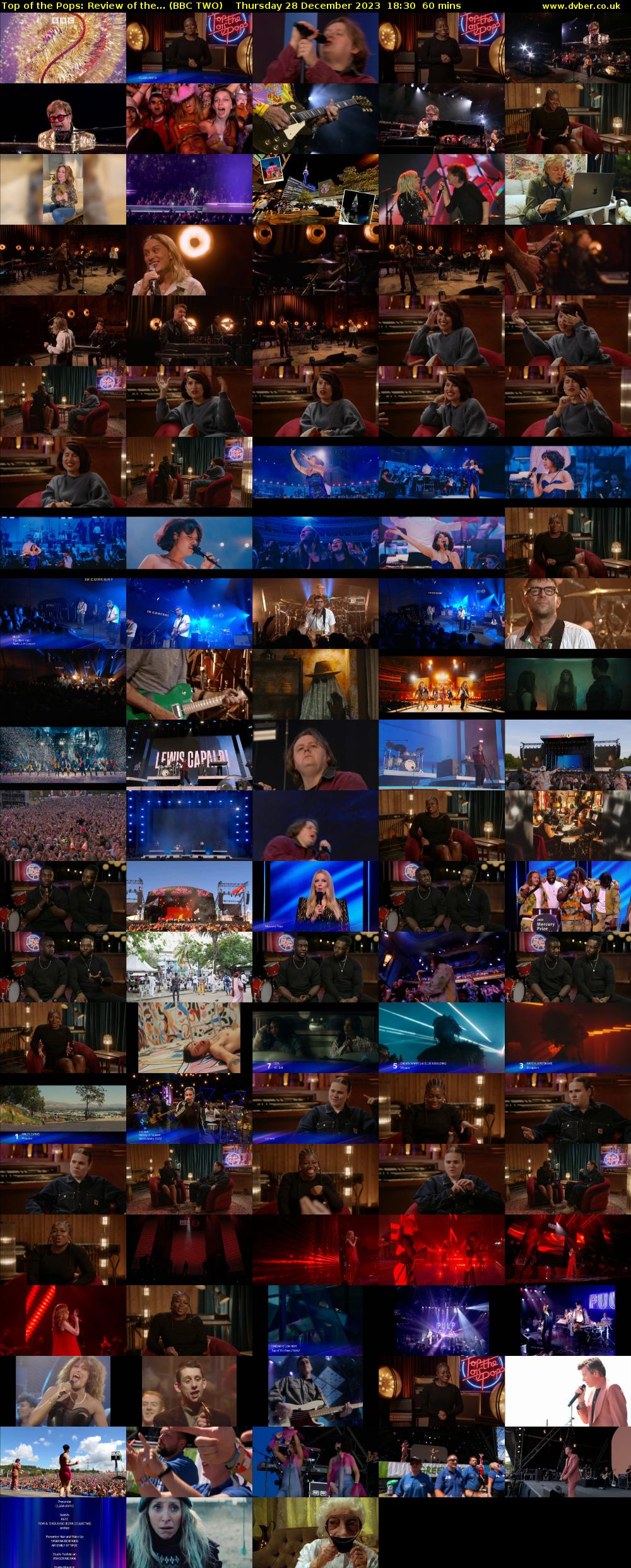 Top of the Pops: Review of the... (BBC TWO) Thursday 28 December 2023 18:30 - 19:30