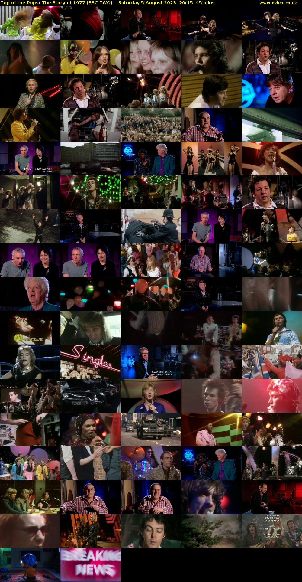 Top of the Pops: The Story of 1977 (BBC TWO) Saturday 5 August 2023 20:15 - 21:00