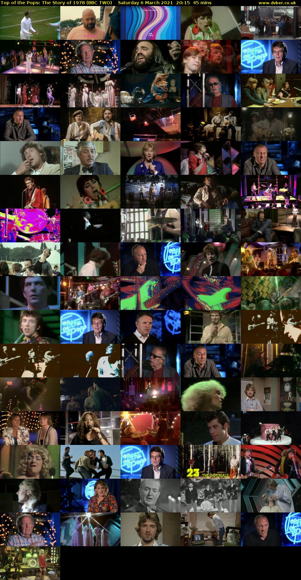 Top of the Pops: The Story of 1978 (BBC TWO) Saturday 6 March 2021 20:15 - 21:00
