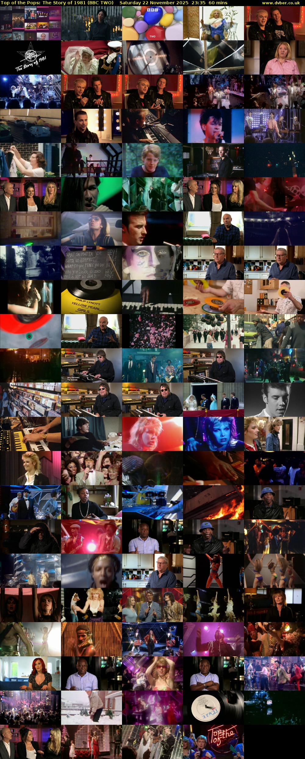 Top of the Pops: The Story of 1981 (BBC TWO) Saturday 22 November 2025 23:35 - 00:35