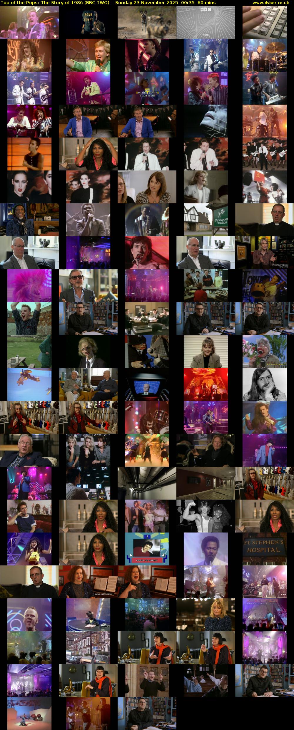 Top of the Pops: The Story of 1986 (BBC TWO) Sunday 23 November 2025 00:35 - 01:35