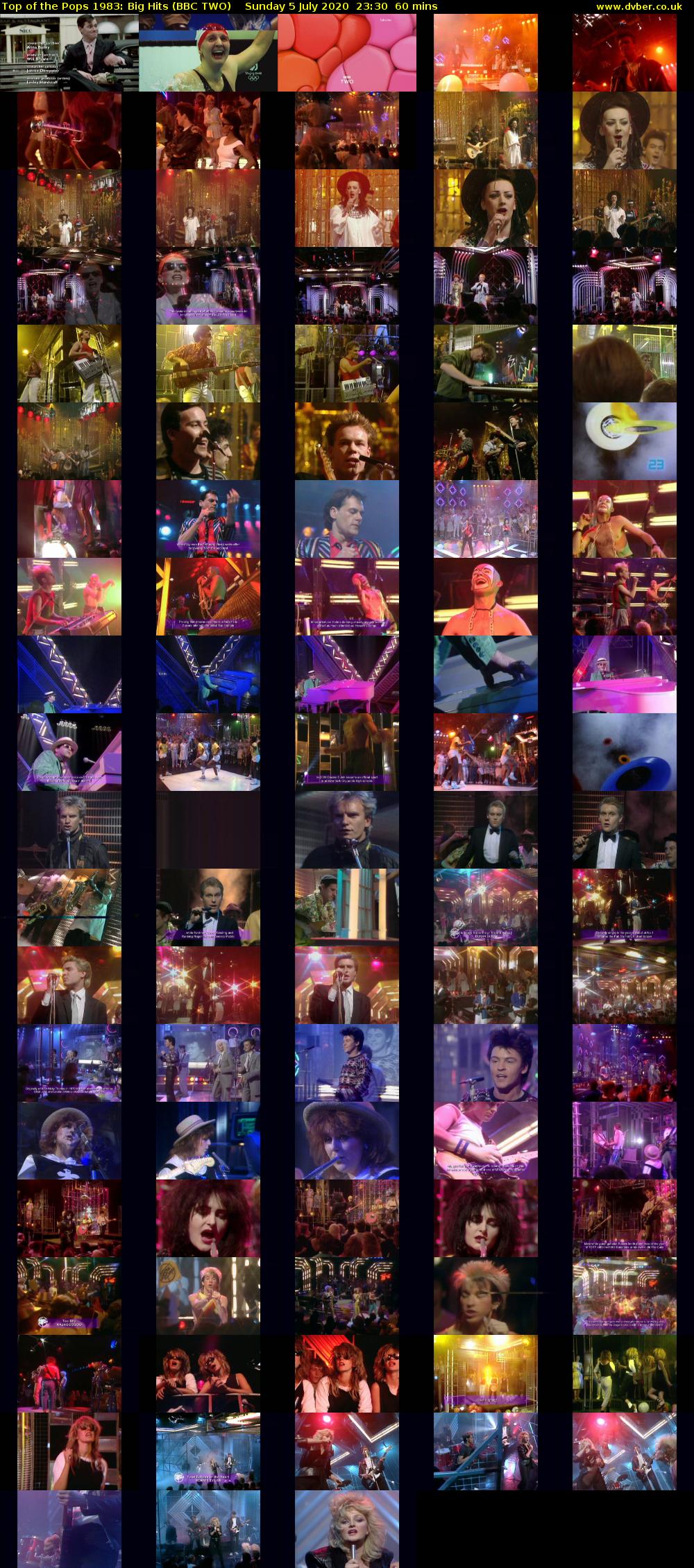 Top of the Pops 1983: Big Hits (BBC TWO) Sunday 5 July 2020 23:30 - 00:30
