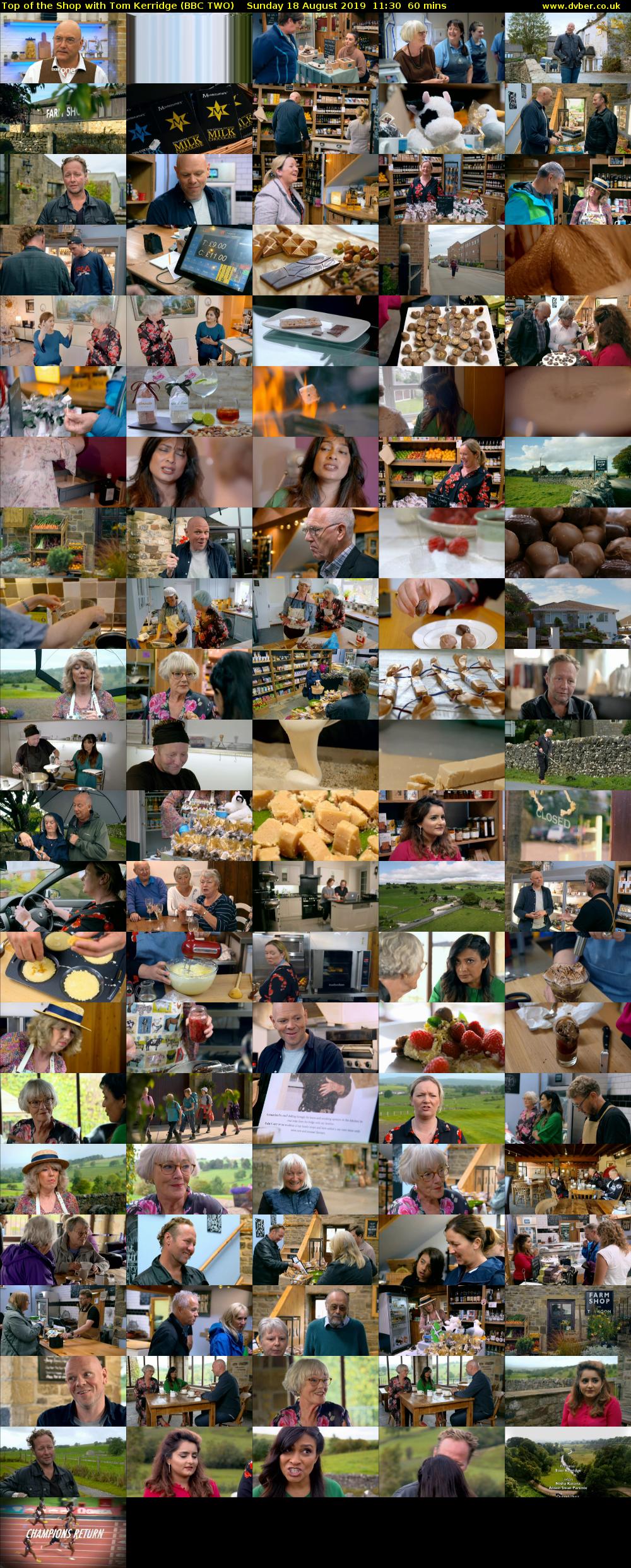 Top of the Shop with Tom Kerridge (BBC TWO) Sunday 18 August 2019 11:30 - 12:30