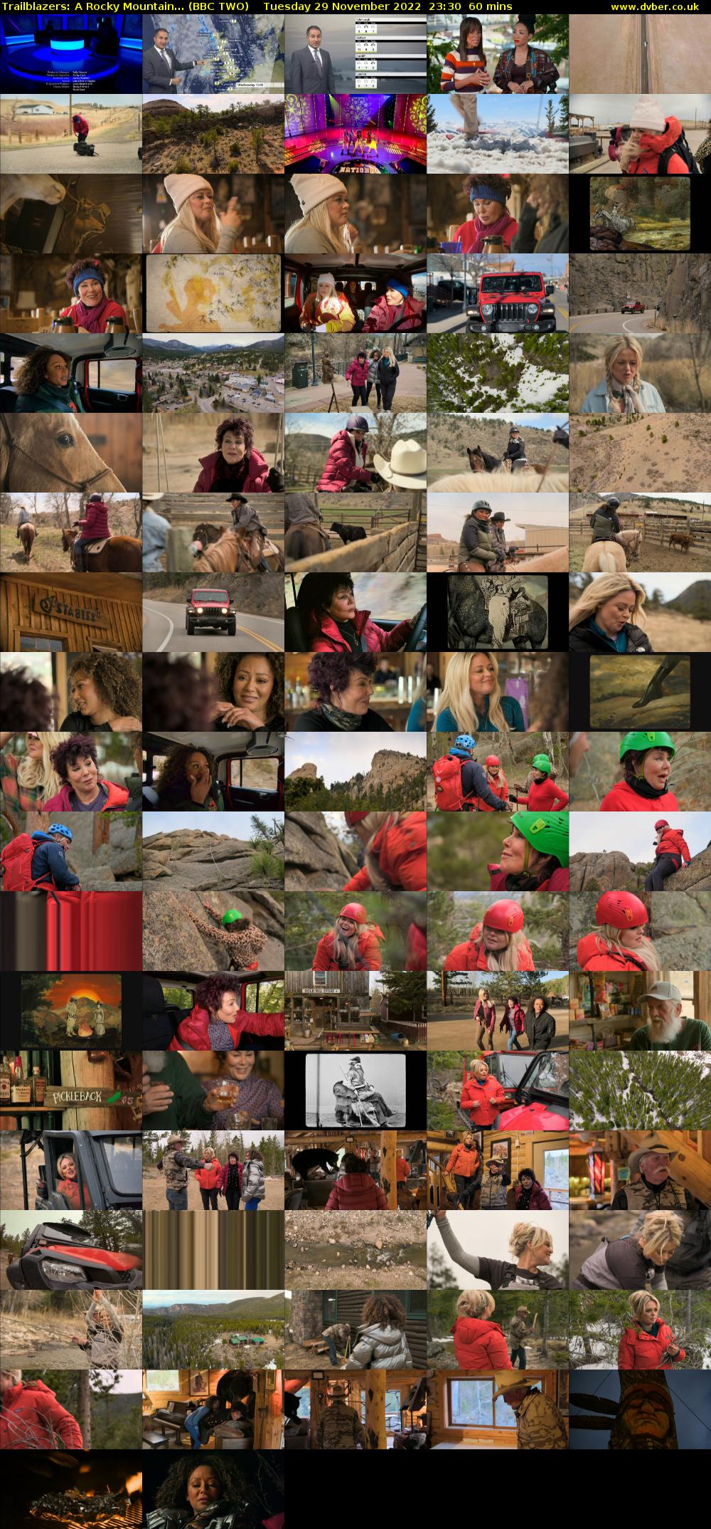 Trailblazers: A Rocky Mountain... (BBC TWO) Tuesday 29 November 2022 23:30 - 00:30