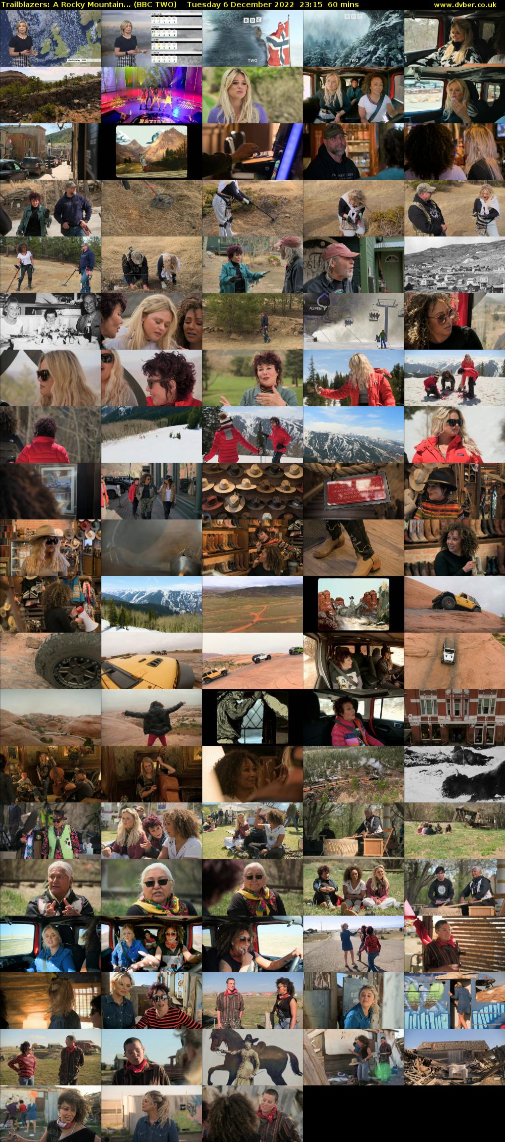 Trailblazers: A Rocky Mountain... (BBC TWO) Tuesday 6 December 2022 23:15 - 00:15