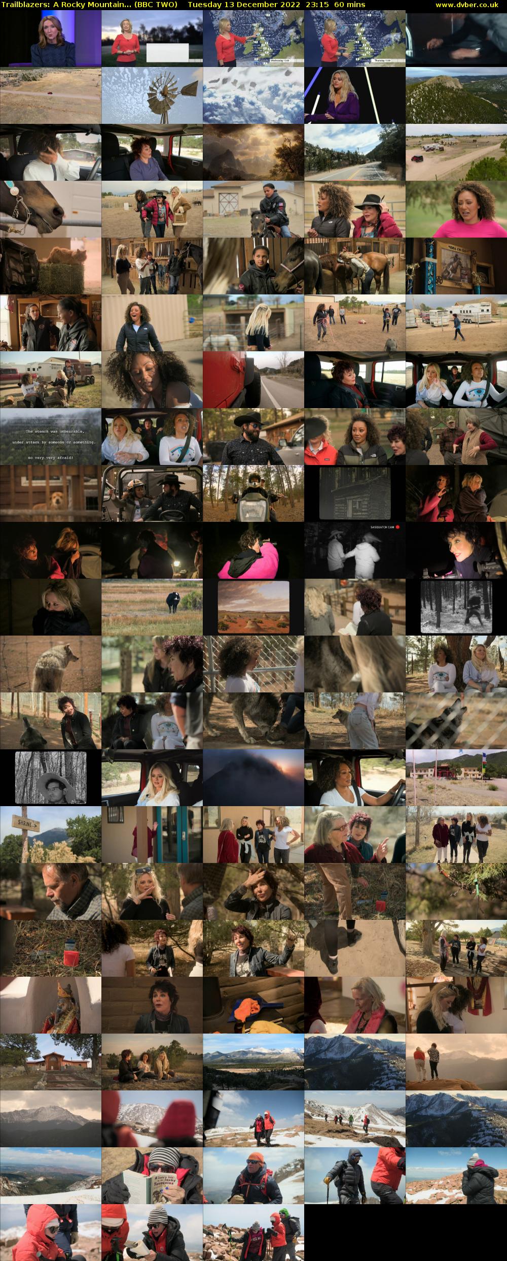 Trailblazers: A Rocky Mountain... (BBC TWO) Tuesday 13 December 2022 23:15 - 00:15